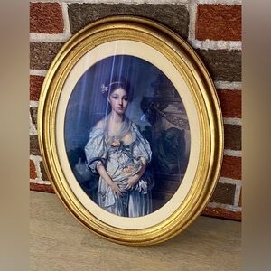 Gilt Framed Print – “The‎ Broken Vessel” After Jean-Baptiste Greuze, Classic Art